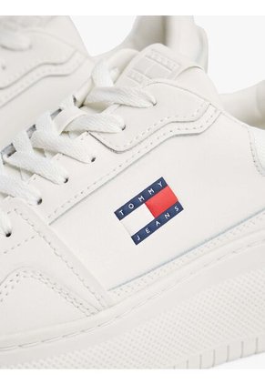 Tenis Blanco Retro De Plataforma Tommy Hilfiger