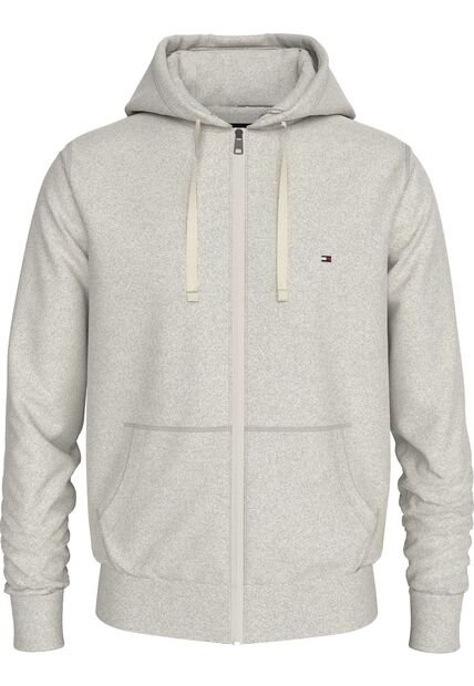 Buzo Gris Con Capota Y Cremallera Tommy Hilfiger