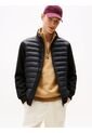 Chaqueta Negra De Punto Acolchada Con Cremallera Tommy Hilfiger de Tommy Hilfiger
