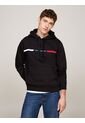 Buzo Negro Con Capota, Cordón Y Logo Tommy Hilfiger de Tommy Hilfiger