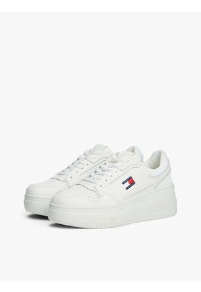 Tenis Blanco Retro De Plataforma Tommy Hilfiger