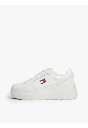 Tenis Blanco Retro De Plataforma Tommy Hilfiger