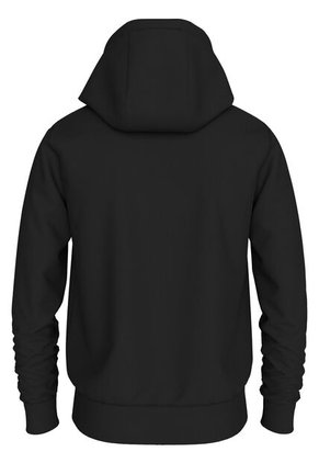 Buzo Negro Con Capota Y Cremallera Tommy Hilfiger