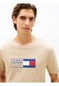 Camiseta Beige De Punto Con Cuello Redondo Tommy Hilfiger de Tommy Hilfiger