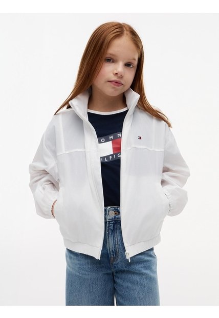 Chaqueta De Para Niño Cuello Alto Con Logo Tommy Hilfiger