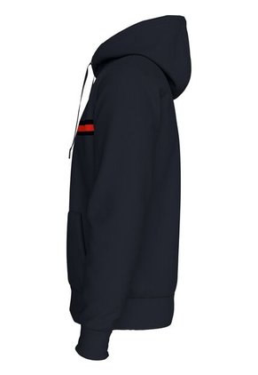 Buzo Azul Con Capota, Cordón Y Logo Tommy Hilfiger