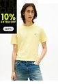 Camiseta Amarilla De Cuello Redondo Tommy Hilfiger de Tommy Hilfiger