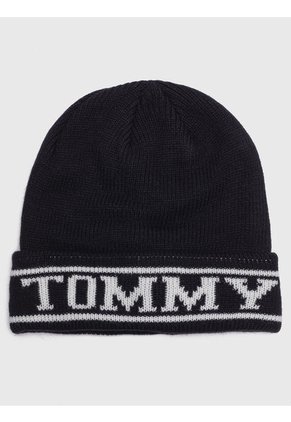 Gorro De Punto Para Mujer Gris Tommy Hilfiger