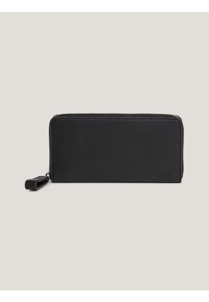 Cartera Bold Grande Con Cierre Y Logo Mujer Negro Tommy Hilfiger