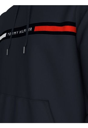 Buzo Azul Con Capota, Cordón Y Logo Tommy Hilfiger