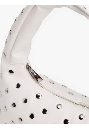 Bolso Blanco De Hombro Con Tachuelas Metalizadas Tommy Hilfiger