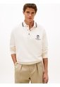 Saco Blanco De Rugby Amplio Con Cuello Ribeteado Tommy Hilfiger de Tommy Hilfiger