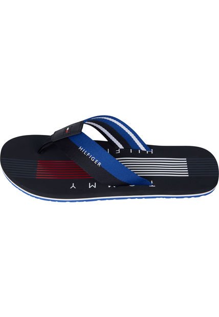 Sandalias Con Logo Para La Piscina Azul Tommy Hilfiger