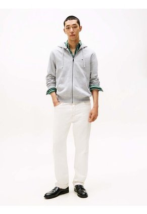 Buzo Gris Con Capota Y Cremallera Tommy Hilfiger