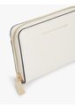 Billetera Beige Texturizada Con Cremallera Y Logo Tommy Hilfiger de Tommy Hilfiger