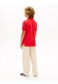 Polo Rojo De Algodón Con Diseño Moderno Para Niños Tommy Hilfiger de Tommy Hilfiger