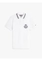 Polo Blanco De Corte Regular Con Escudo Tommy Hilfiger de Tommy Hilfiger