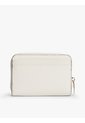 Billetera Beige Texturizada Con Cremallera Y Logo Tommy Hilfiger de Tommy Hilfiger