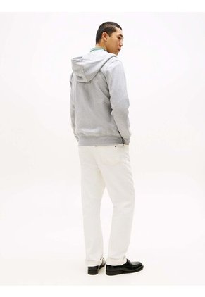 Buzo Gris Con Capota Y Cremallera Tommy Hilfiger