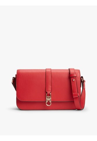 Bolso Rojo Cruzado Con Solapa Y Monograma TH Tommy Hilfiger Tommy Hilfiger