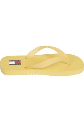 Sandalias Amarillo Con Suela Dentada Y Logo Tommy Hilfiger