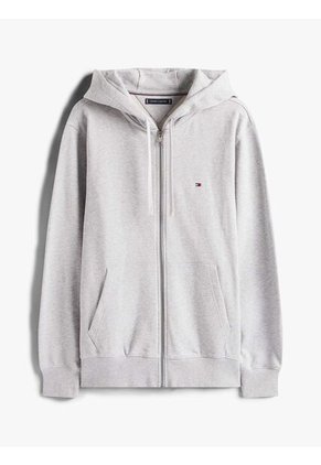 Buzo Gris Con Capota Y Cremallera Tommy Hilfiger