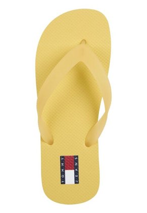 Sandalias Amarillo Con Suela Dentada Y Logo Tommy Hilfiger