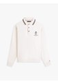 Saco Blanco De Rugby Amplio Con Cuello Ribeteado Tommy Hilfiger de Tommy Hilfiger