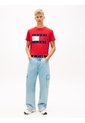 Camiseta Roja De Corte Regular Con Logo Estampado Tommy Jeans de Tommy Hilfiger