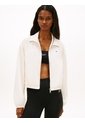 Chaqueta Blanca Con Cremallera Y Cordón Lateral Tommy Jeans de Tommy Hilfiger