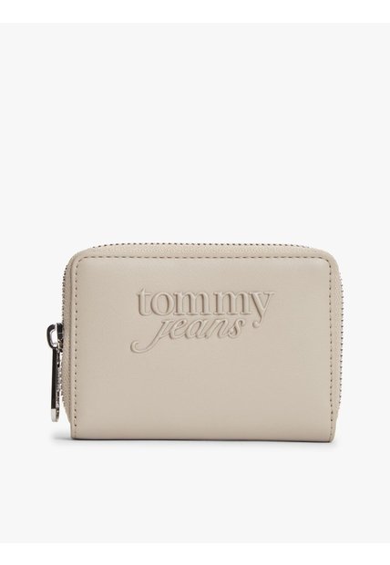 Billetera Rosa Essential Con Cremallera Y Logo Tommy Hilfiger