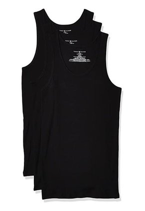 Pack Negro De 3 Camisetas Sin Mangas Tommy Hilfiger