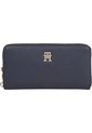 Billetera Azul Grande Con Cremallera Y Monograma TH Tommy Hilfiger de Tommy Hilfiger