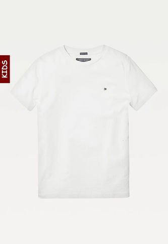 Camiseta Niño Básica De Algodón Orgánico Blanco Tommy Hilfiger Tommy Hilfiger