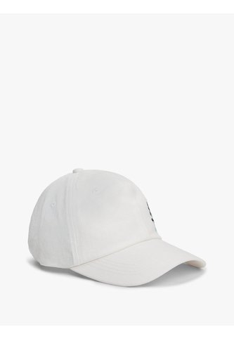 Gorra Blanca De Béisbol En Lino Con Logo Bordado Tommy Hilfiger Tommy Hilfiger