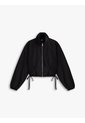 Chaqueta Negra Con Cremallera Y Cordón Lateral Tommy Jeans de Tommy Hilfiger