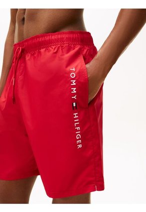 Traje Rojo De Baño Con Cordón Ajustable Tommy Hilfiger