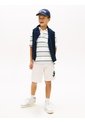 Bermudas Blanco Para Niño Con Logo Script Gráfico Tommy Hilfiger de Tommy Hilfiger