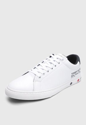 Tenis Lifestyle Blanco-Azul Navy-Rojo Tommy Hilfiger TH Dot City