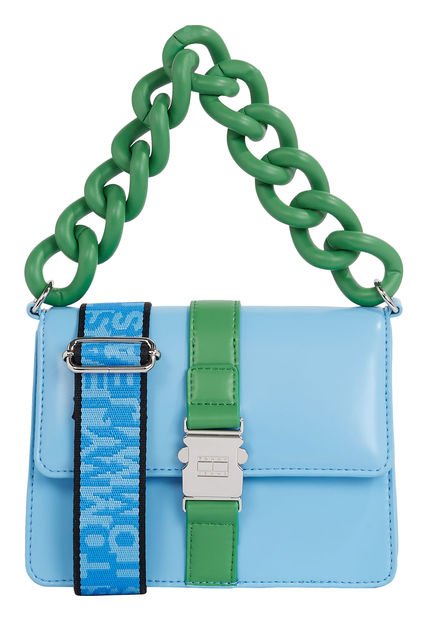 Bolso Bolso Pequeño Con Asa De Cadena Mujer Celeste Tommy Hilfiger