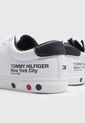 Tenis Lifestyle Blanco-Azul Navy-Rojo Tommy Hilfiger TH Dot City de Tommy Hilfiger
