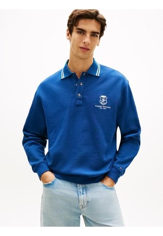 Saco Azul De Rugby Amplio Con Cuello Ribeteado Tommy Hilfiger Tommy Hilfiger
