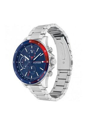 Reloj Para Hombre Tommy Hilfiger Bank 1791718 Plateado