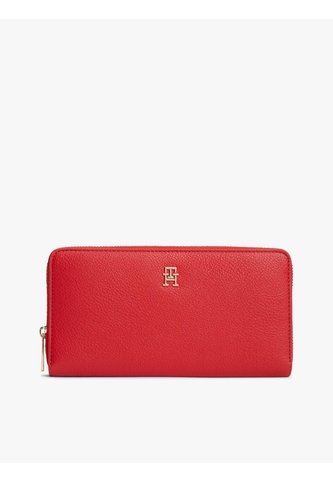 Billetera Roja Hilfiger Icon Con Cierre Integral Tommy Hilfiger Tommy Hilfiger