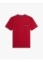 Camiseta Roja Global Stripe Con Bolsillo Tommy Hilfiger de Tommy Hilfiger