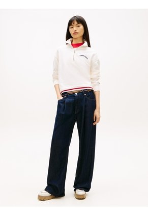 Saco Blanco De Corte Amplio Con Logo Bordado Tommy Jeans