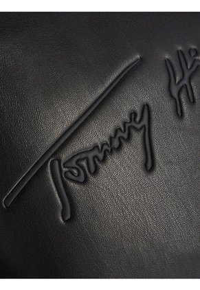 Bolso Im Latam Corp Con Cierre De Solapa Mujer Negro Tommy Hilfiger