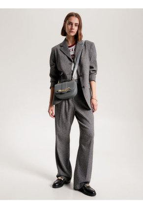 Bolso Bolso Pequeño Con Solapa Y Cadena Mujer Gris Tommy Hilfiger