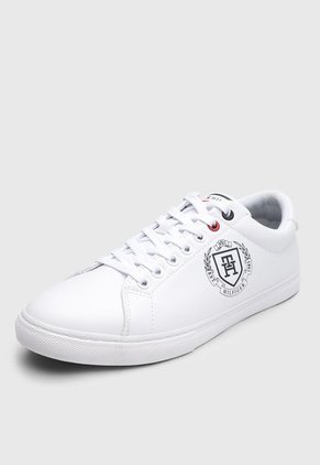 Tenis Lifestyle Blanco-Azul Navy-Rojo Tommy Hilfiger Crest