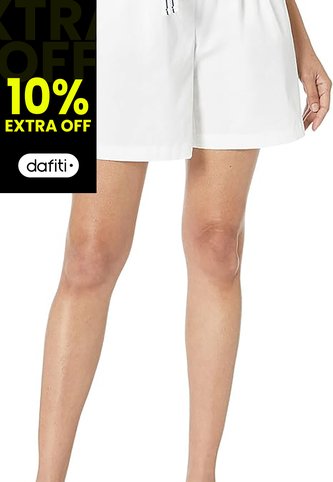 Short Corto Blanco Chino Cambray De Corte Sentado Para Mujer Tommy Hilfiger Tommy Hilfiger